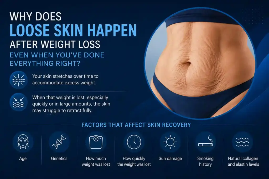 Why Does Loose Skin Happen After Weight Loss Even When You’ve Done Everything Right Newark-on-Trent?